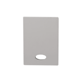 Tampa para Perfil Risqué 2408 Cega Preto 10 Unidades Avant