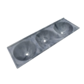 Tanque Mármore Sintético 166x55cm T166 Cinza Griss Decoralita