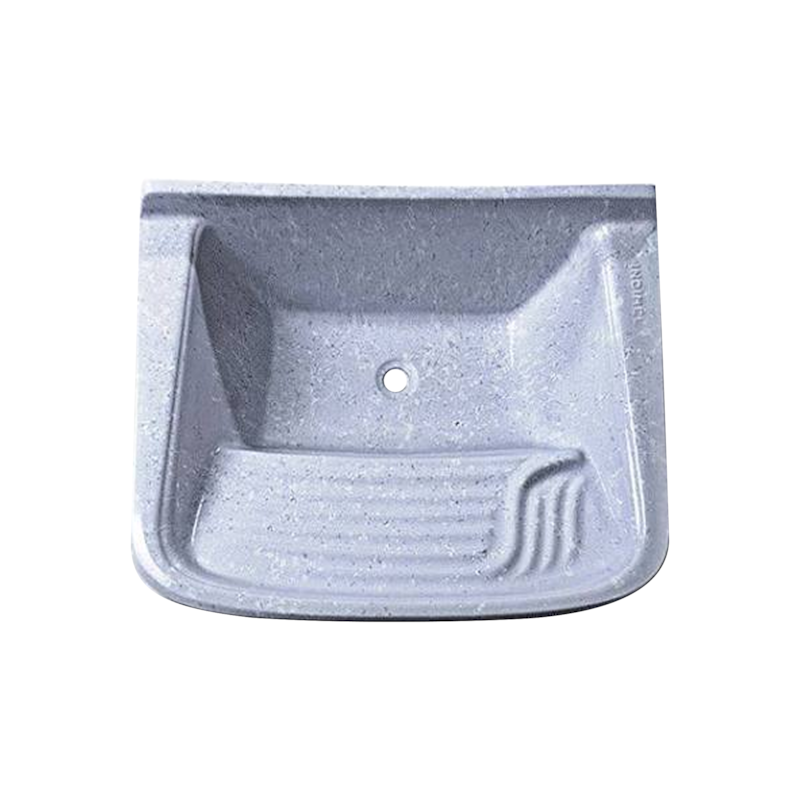 Tanque Simples Fibra 59x49cm Cinza Claro Indimel