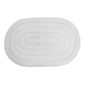 Tapete Oval Allegro Branco Kapazi  Tapete Oval Allegro Branco Kapazi