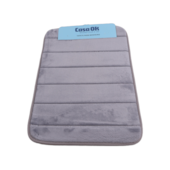 Tapete para Banheiro Macio 60x40cm Cinza Casa Ok