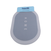 Tapete para Banheiro Super Absorvente Antiderrapante 60x40cm Cinza Casa Ok