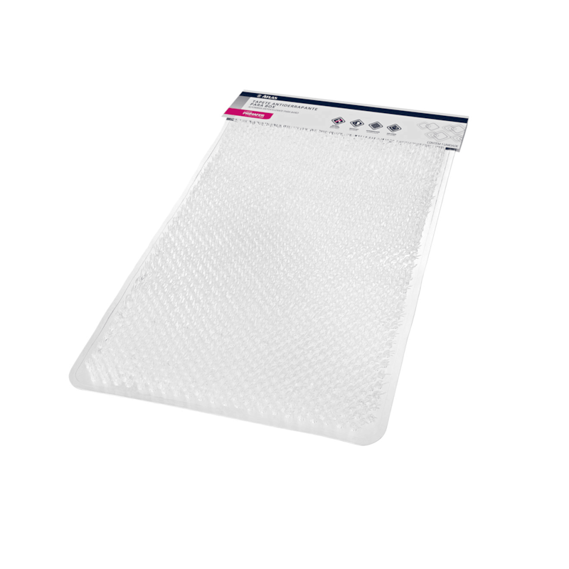 Tapete para Banho 65x36cm Antiderrapante Transparente Primafer Atlas