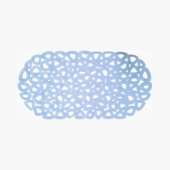 Tapete para Box PVC Azul 37x67cm Casa Ok Tapete para Box PVC Azul 37x67cm Casa Ok