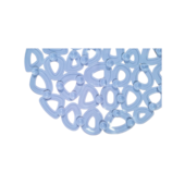 Tapete para Box PVC Azul 37x67cm Casa Ok