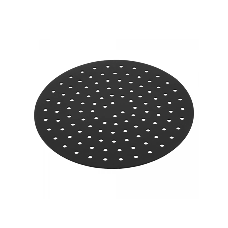 Tapete Silicone Air Fryer Redondo Preta 18,5cm Lyor