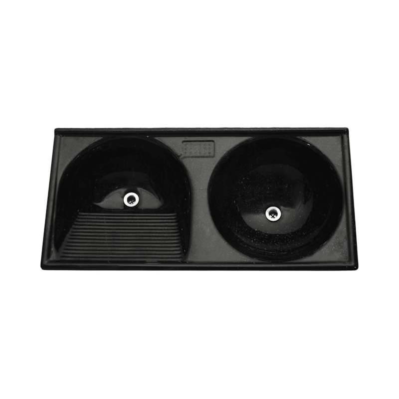 Taque Marmofibra 120x60cm Preto ABS Decoralita