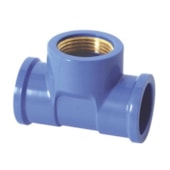 Tê Soldável Bucha Latão 25x1/2mm Krona  Tê Soldável Bucha Latão 25x1/2mm Krona