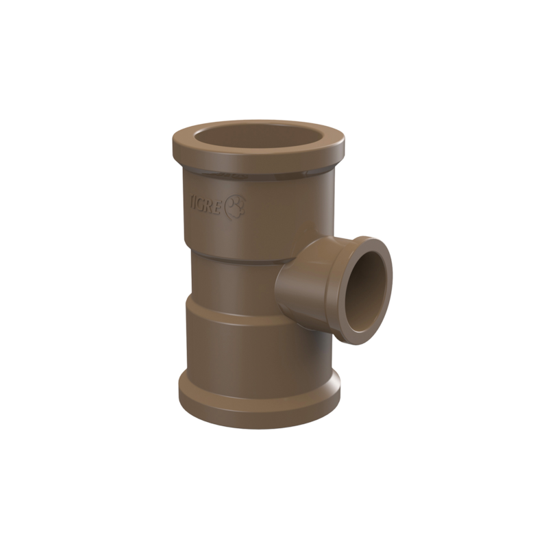 Tê Soldável de Redução 40mm x 25mm Tigre