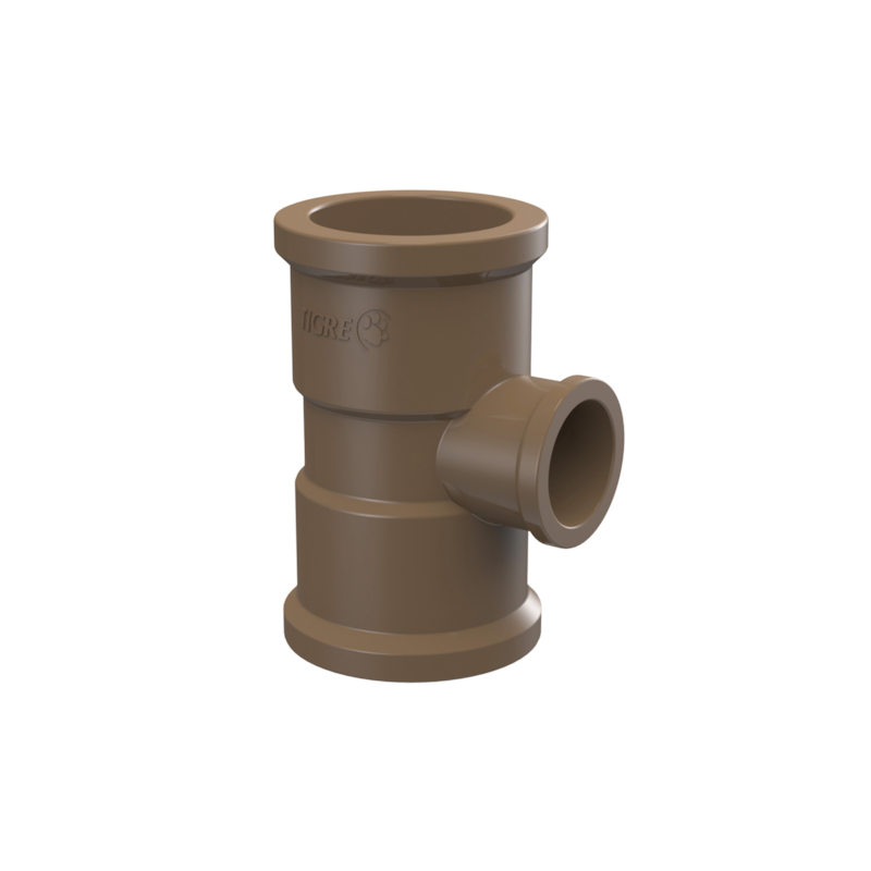 Tê Soldável de Redução 50mm x 32mm Tigre