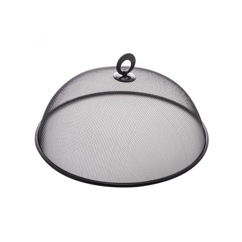 Tela Protetora para Alimentos de Metal Revestida com Plástico Preta 35cm x 13cm Lyor