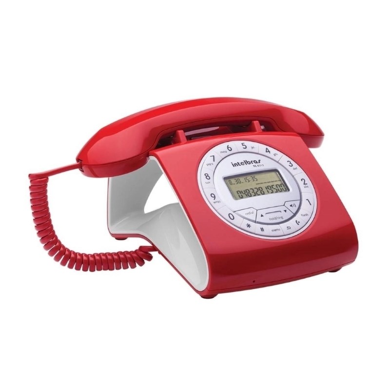 Telefone com Fio TC8312 Vermelho Intelbras