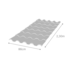 Telha PVC Colonial Cerâmica 2,30mx86cm Eplast