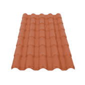 Telha PVC Colonial Cerâmica 2,30mx86cm Precon