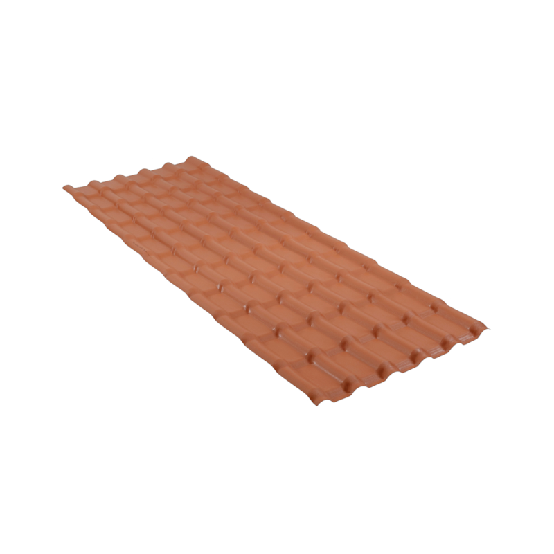 Telha PVC Plan Cerâmica 2,42mx88cm Precon