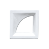 Tijolo Vazado Cobogó Meia Lua Branco 20x20x8cm Cerâmica Martins Tijolo Vazado Cobogó Meia Lua Branco 20x20x8cm Cerâmica Martins