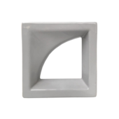 Tijolo Vazado Cobogó Meia Lua Platina 20x20x8cm Cerâmica Martins Tijolo Vazado Cobogó Meia Lua Platina 20x20x8cm Cerâmica Martins