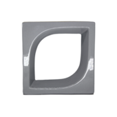 Tijolo Vazado Cobogó Pétala Platina 20x20x8cm Cerâmica Martins Tijolo Vazado Cobogó Pétala Platina 20x20x8cm Cerâmica Martins