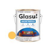 Tinta Acrílica Brilho Prático Semibrilho Amarelo Ouro 3,6L Glasu Tinta Acrílica Brilho Prático Semibrilho Amarelo Ouro 3,6L Glasu