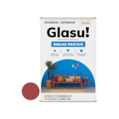 Tinta Acrílica Brilho Prático Semibrilho Urucum 18L Glasu Tinta Acrílica Brilho Prático Semibrilho Urucum 18L Glasu