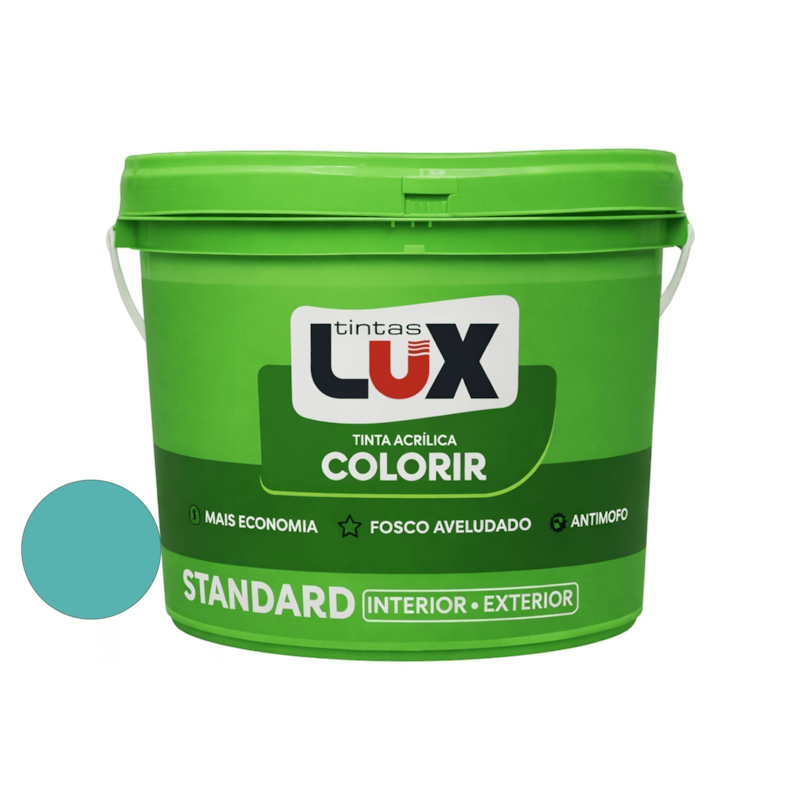 Tinta Acrílica Colorir Verde Água 3L Lux