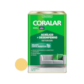 Tinta Acrílica Coralar Fosco Amarelo Canário 18L Coral  Tinta Acrílica Coralar Fosco Amarelo Canário 18L Coral