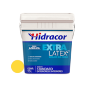 Tinta Acrílica Extralatex Brilho da Seda Amarelo Canário 15L Hidracor Tinta Acrílica Extralatex Brilho da Seda Amarelo Canário 15L Hidracor