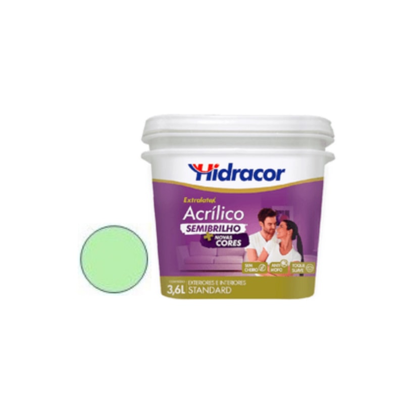 Tinta Acrílica Extralatex Semibrilho Malva 3.6L - Hidracor