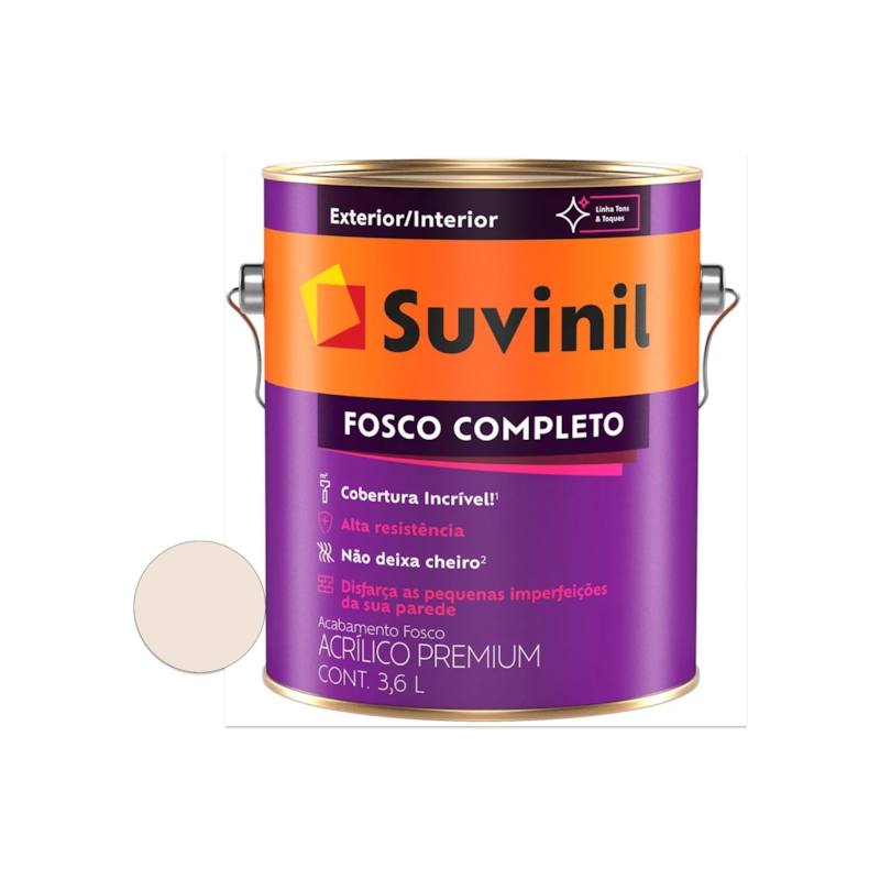 Tinta Acrílica Fosco Completo Algodão Egipício 3,6L Suvinil