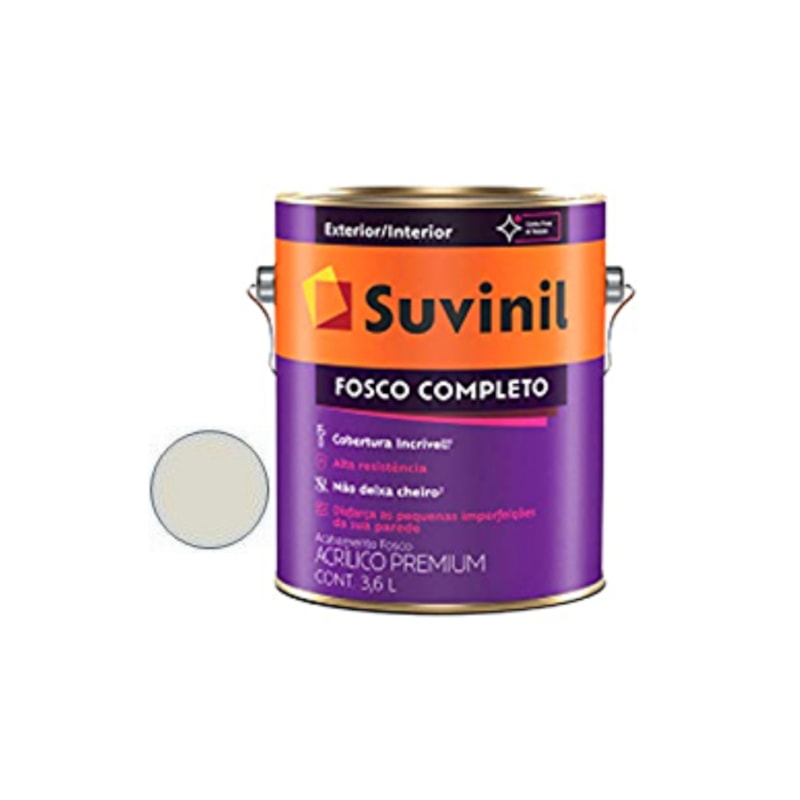 Tinta Acrílica Fosco Completo Gelo 3,6L Suvinil