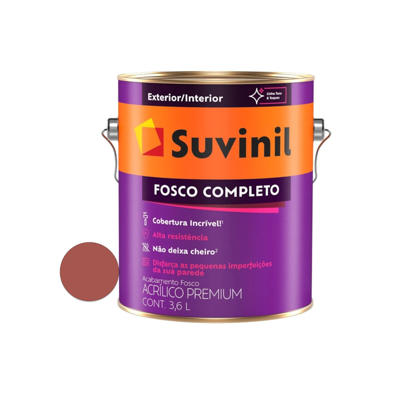 Tinta Acrílica Fosco Completo Tomate Seco 3,6L Suvinil