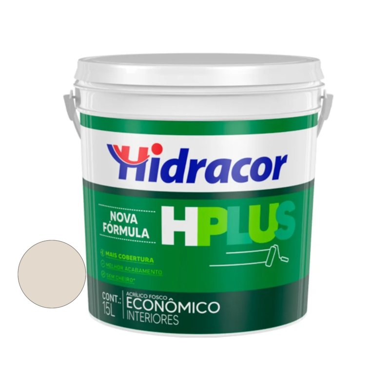 Tinta Acrílica Hplus Branco Gelo 15L Hidracor