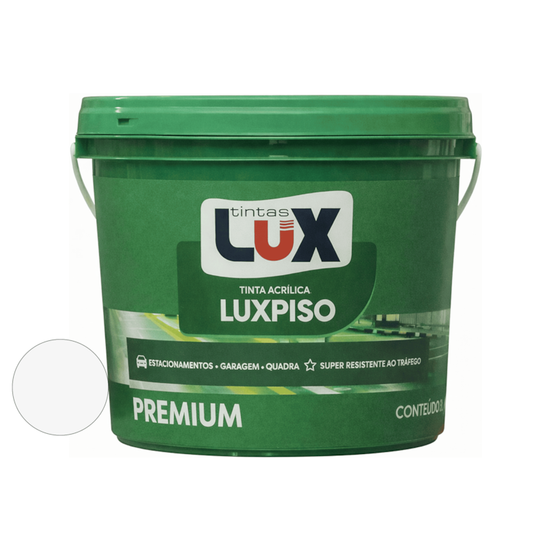 Tinta Acrílica LuxPiso Fosco Branco 3L Lux