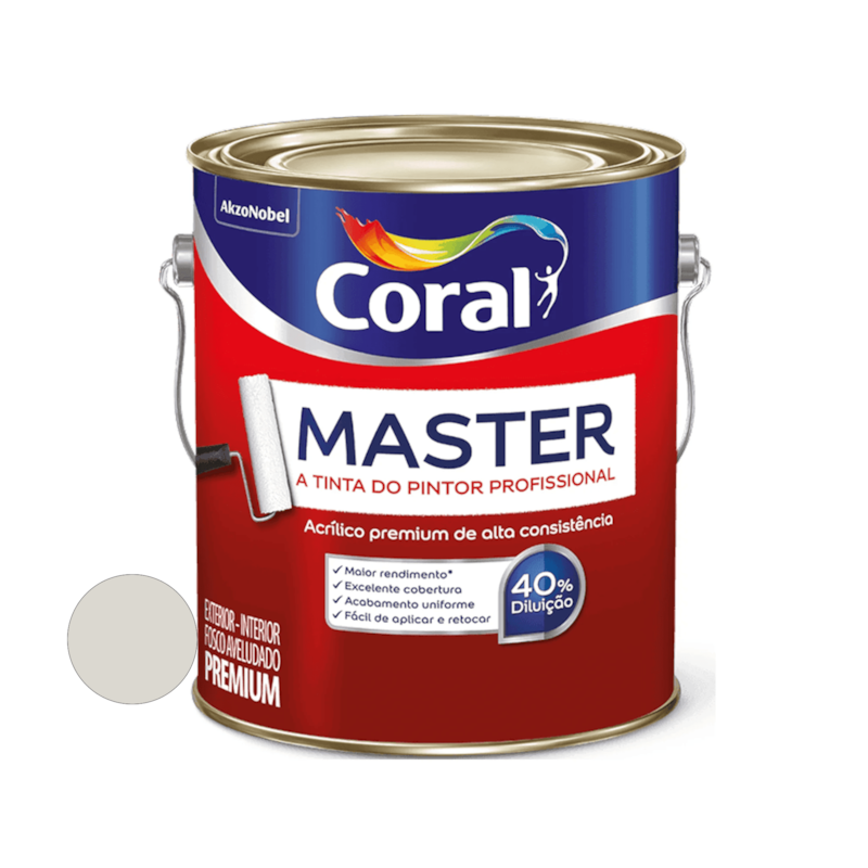 Tinta Acrílica Master Branco Gelo 3,6L Coral