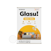 Tinta Acrílica Muda Fácil Fosco Branco Neve 18L Glasu Tinta Acrílica Muda Fácil Fosco Branco Neve 18L Glasu