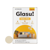 Tinta Acrílica Muda Fácil Fosco Palha 18L Glasu