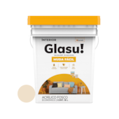 Tinta Acrílica Muda Fácil Fosco Pérola 18L Glasu Tinta Acrílica Muda Fácil Fosco Pérola 18L Glasu