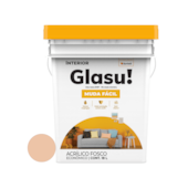 Tinta Acrílica Muda Fácil Fosco Pêssego 18L Glasu Tinta Acrílica Muda Fácil Fosco Pêssego 18L Glasu