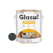 Tinta Acrílica Muda Fácil Fosco Terno Cinza 3,6L Glasu Tinta Acrílica Muda Fácil Fosco Terno Cinza 3,6L Glasu
