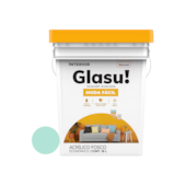 Tinta Acrílica Muda Fácil Fosco Verde Piscina 18L Glasu Tinta Acrílica Muda Fácil Fosco Verde Piscina 18L Glasu