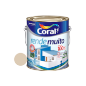 Tinta Acrílica Rende Muito Fosco Areia 3,6L Coral  Tinta Acrílica Rende Muito Fosco Areia 3,6L Coral