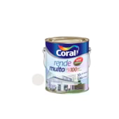 Tinta Acrílica Rende Muito Fosco Branco Gelo 3.6L Coral  Tinta Acrílica Rende Muito Fosco Branco Gelo 3.6L Coral