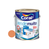 Tinta Acrílica Rende Muito Fosco Laranja Imperial 3,6L Coral 