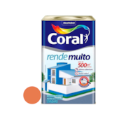 Tinta Acrílica Rende Muito Fosco Laranja Maracatú 18L Coral  Tinta Acrílica Rende Muito Fosco Laranja Maracatú 18L Coral