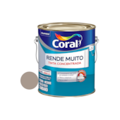 Tinta Acrílica Rende Muito Fosco Madeira Acinzentada 3,2L Coral Tinta Acrílica Rende Muito Fosco Madeira Acinzentada 3,2L Coral