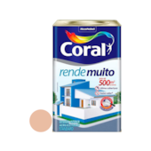 Tinta Acrílica Rende Muito Fosco Pêssego 18L Coral  Tinta Acrílica Rende Muito Fosco Pêssego 18L Coral