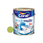 Tinta Acrílica Rende Muito Fosco Verde Limão 3,6L Coral  Tinta Acrílica Rende Muito Fosco Verde Limão 3,6L Coral