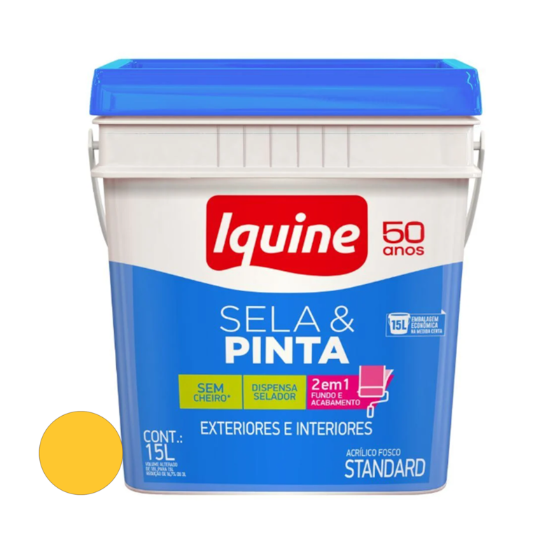 Tinta Acrílica Sela e Pinta Canjica 15L Iquine