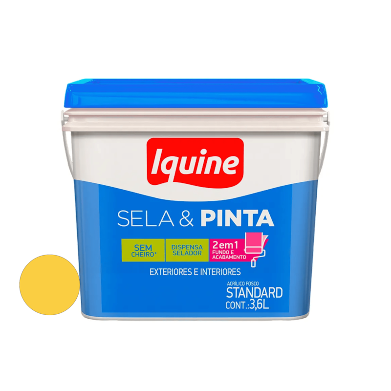 Tinta Acrílica Sela e Pinta Canjica 3,6L Iquine