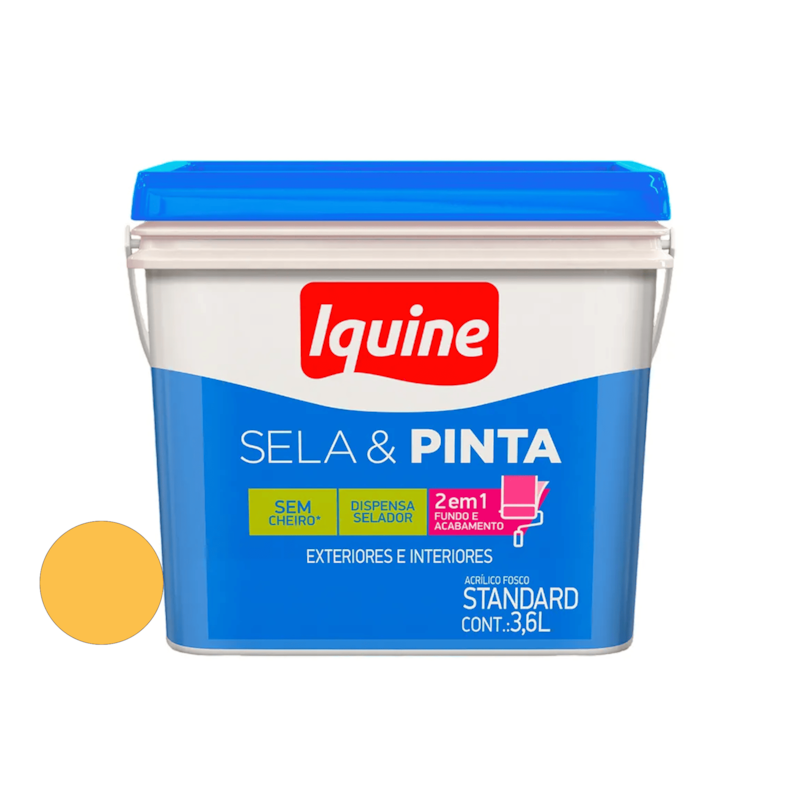 Tinta Acrílica Sela e Pinta Onça 3,6L Iquine